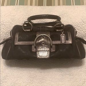 Coach Signature Black Satchel